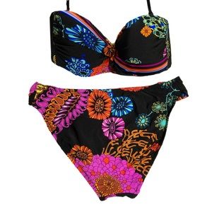 🎉👙 Sale 🎉 NWT SET TRINA TURK Electric Bandeau Bikini 👙 Top & Bottom